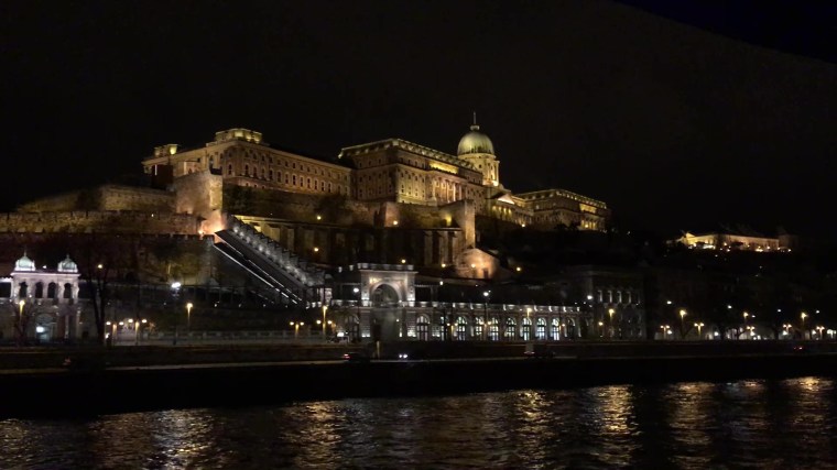 Buda Castle at night