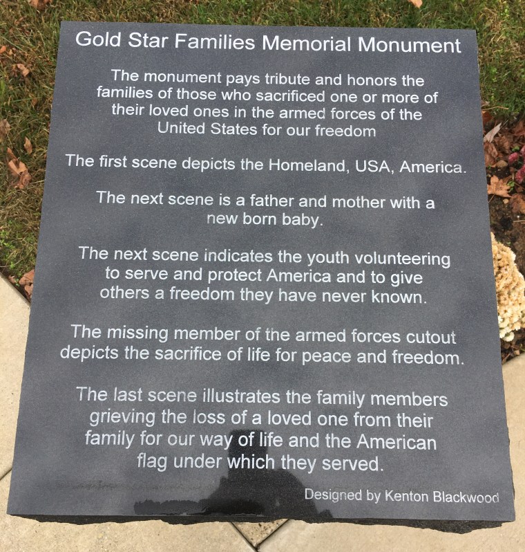 Gold Star Plaque